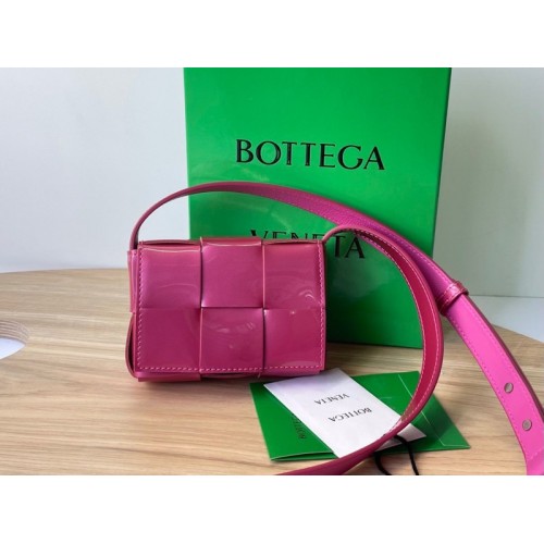 Bottega Veneta Mini Cassette Pink Leather Bag