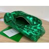 Bottega Veneta Mini Jodie Hobo green metallised leather bag