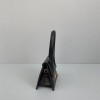 Jacquemus mini tote bag black leather 12cm