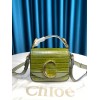 Chloe mini C bag in blue green