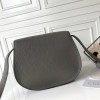 Chloe marcie medium / small gray saddle bag