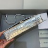 Balenciaga Hourglass Chain Silver Wallet