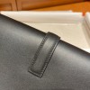 Hermes Black Swift Jige Elan Clutch