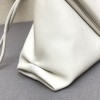 Bottega Veneta fold-over envelope clutch white