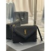 YSL Gaby Satchel Black Suede & Shearlin Bag