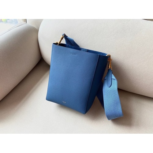 Celine nano SANGLE blue bucket bag