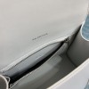 BALENCIAGA HOURGLASS XS/S TOP HANDLE BAG White