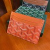 Goyard card holder wallet orange