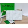 Bottega Veneta Cassette white grained leather bag