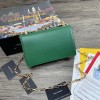 D&G Nappa leather DG Girls shoulder bag in green