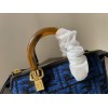 Fendi By The Way Mini Small Boston blue bag