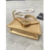 Dolce & Gabbana Metallic Leather Top-Handle Bag