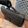 Bottega Veneta document case black handle bag