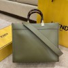 Fendi Sunshine Medium Green Tote Bag