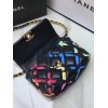 Chanel 19 colorful black leather 26cm