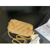 Chanel Vantiy Case Beige Leather Bag