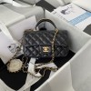 Chanel 22B Mini CF handle black bag