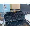 Chanel 21A Jewel Chain Black Velvet Bag