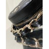 Chanel Quilted Lambskin Chain Round Clutch