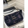 Chanel flap black denim new bag