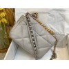 Chanel 19 flap gray bag 26cm