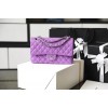 Chanel classic flap bag purple medium 25
