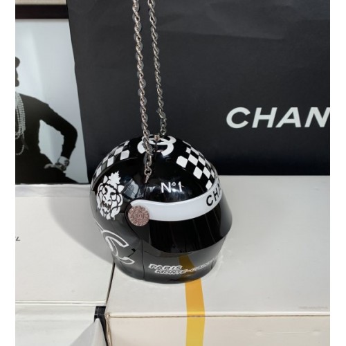 Chanel Helmet Minaudiere black cruise