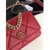 Chanel Quilted 19 Wallet on Chain WOC Red 2019