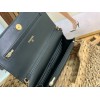 Chanel Woc CC chain black leather bag