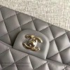 Classic Chanel Lambskin Flap Shoulder Bag Grey A01112 VS00884