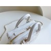 Chanel Vanity Case Calfskin White Bag