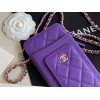 Chanel Phone Purse purple