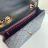 Chanel CF flapbag black lambskin 24k gold hardware large bag