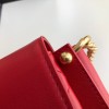 Chanel red gold hardware flap bag
