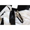 Chanel Fu vintage black flap bag
