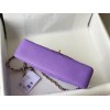 Chanel 1112 CF classic purple caviar gold hardware 25cm bag