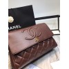 Chanel Flap Bag Large Red Gold Hardware 33cm