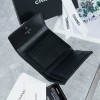 Chanel boy compact black caviar wallet