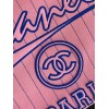 Chanel Deauville Pink Stripes 2WAY Shopping Bag