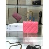 Chanel Lambskin Card Holder Pink AP2397