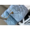 Chanel shoulder blue bag