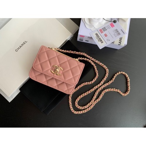 Chanel CC Trendy Mini Pink Bag