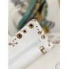 Chanel 2.55 Calfskin Flap Bag Charms 2021 in White