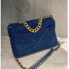 Chanel 19 flap denim 30cm bag