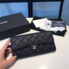 Chanel black caviar wallet
