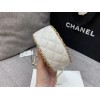 Chanel Round Mini Small Chain White Crossbody Bag