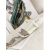 Chanel Classic Handbag Iridescent Ivory silver hardware 25cm