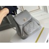 Chanel grey calfskin backpack