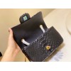Chanel Classic Black Python Mini Bag