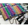 Chanel colorful tote shopping bag